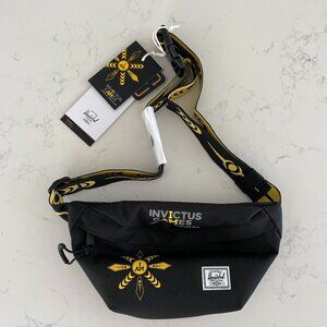 Herschel Supply Co. Invictus Games Classic Hip Pack Bag 1L Black & Yellow OS NWT